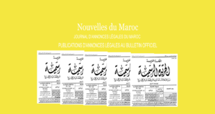 Publication Annonce légale Bulletin Officiel