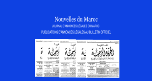 Publication Annonce légale Bulletin Officiel